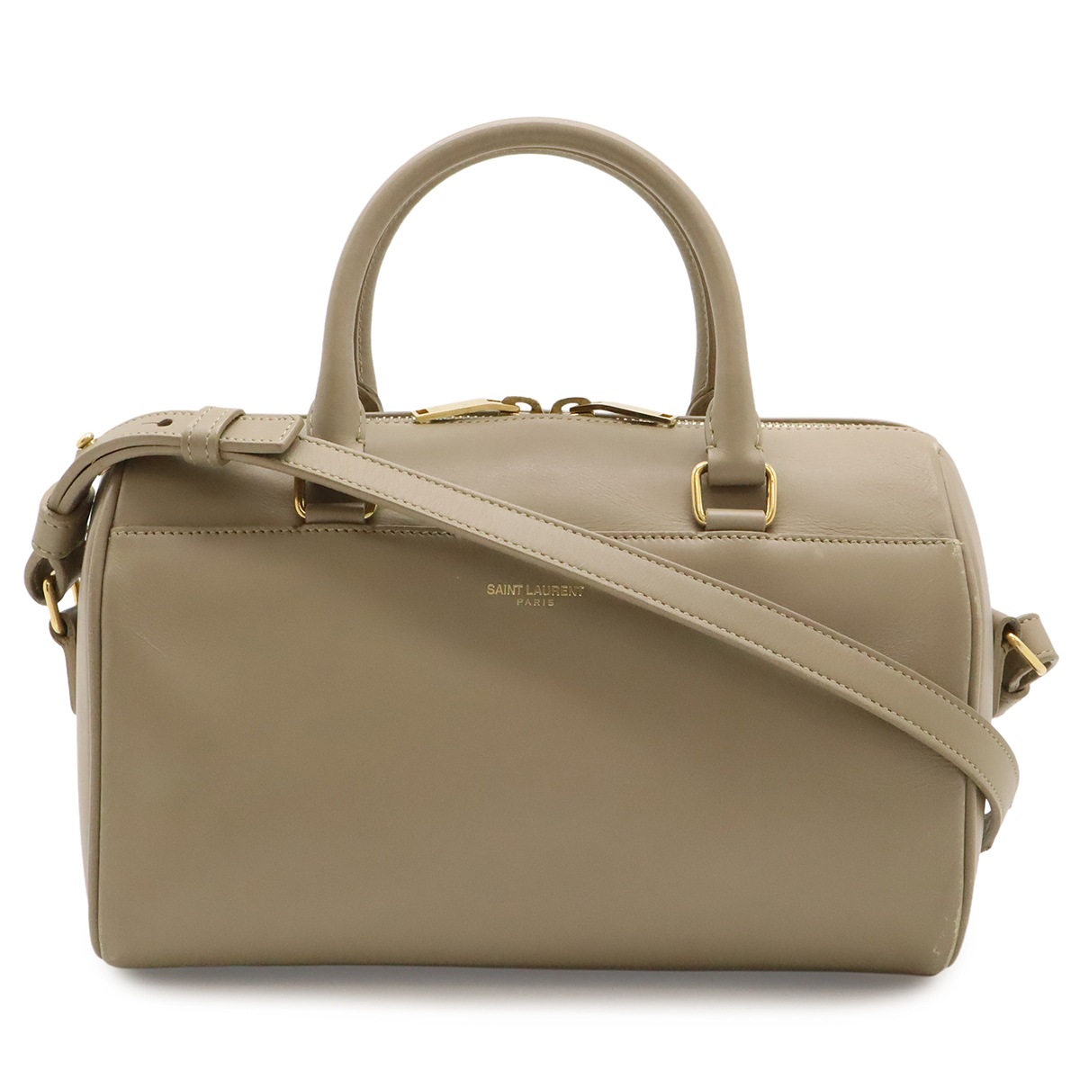 YSL イブサンローラン ベイビーダッフル ミニハンドバッグ 2WAY ショルダーバッグ サンドベージュ 33095