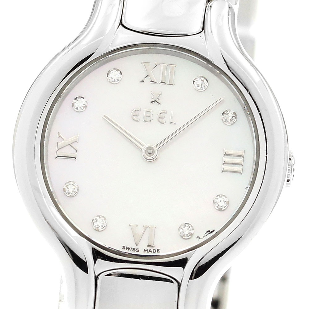 エベル EBEL E9157471 ベルーガ 8Pダイヤ クォーツ レディース _913633【中古】