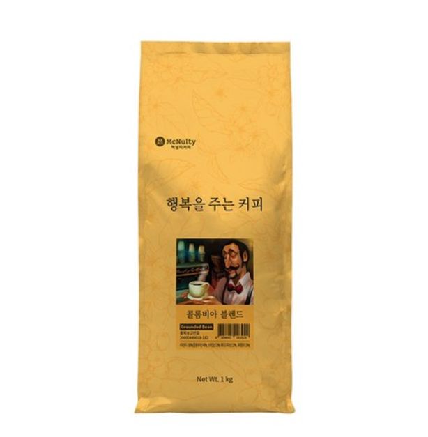 マクナルティコーヒー/幸せを与えるコーヒー コロンビアブレンド 粉砕豆(粉砕) 1kg