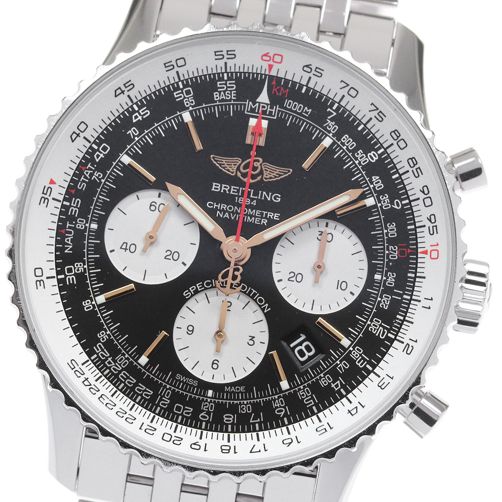 訳あり ブライトリング BREITLING AB0121 ナビタイマー01 クロノグラフ 自動巻き メンズ 箱・保証書付き_830609【中古】