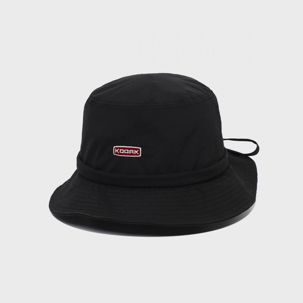 コダックアパレル ウーブンリボン バケットハット ブラック