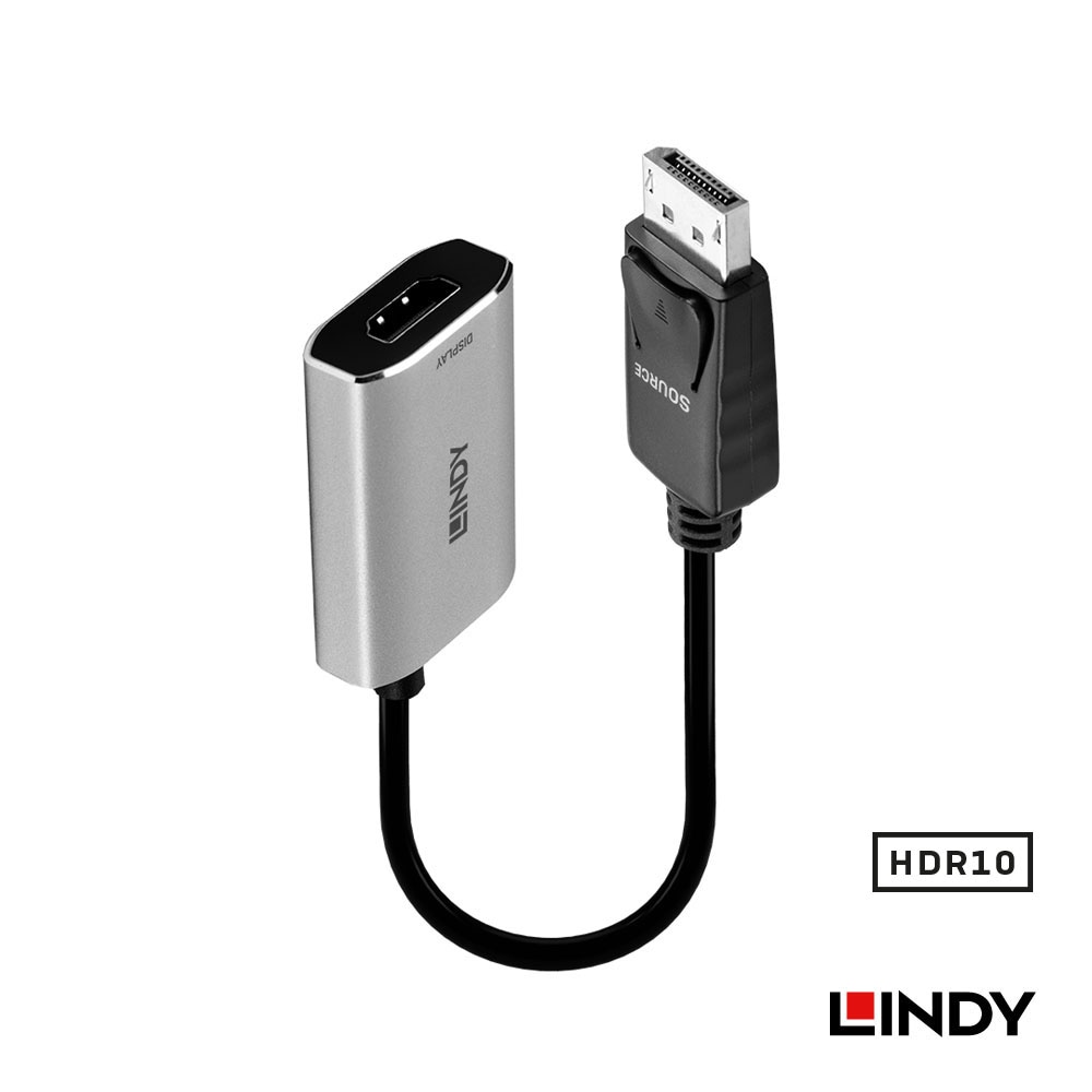 【41094】 LINDY DisplayPort 1.4 to HDMI 2.1 8K HDR アクティブ変換アダプタ 6,670円