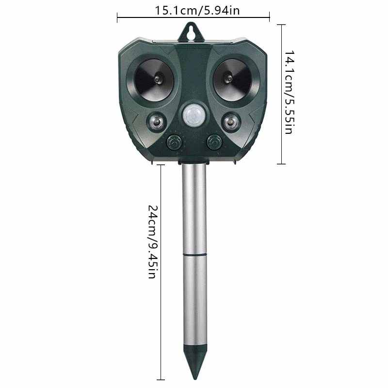 2点セット 猫よけ対策 猫よけ 最強 害獣 超音波 イノシシ 退治 撃退器 ソーラー 充電 USB 対応 イタチ テン ハクビシン アライグマ 犬 鳥 カラス 6,347円