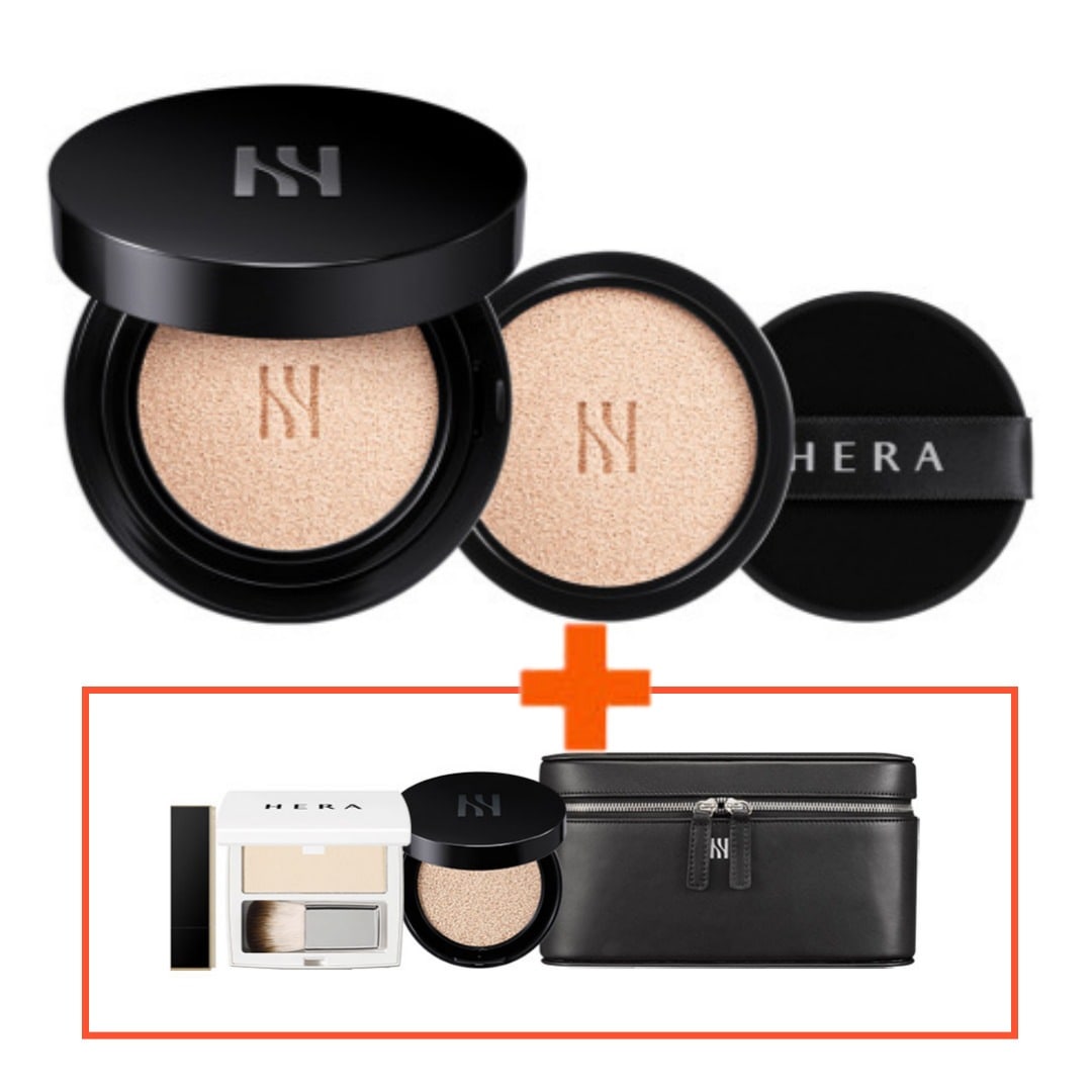 [3/25新作発売]NEWブラッククッションファンデーションデュオ/本品15g+レフィル15g/ SPF34/PA++/韓国コスメ