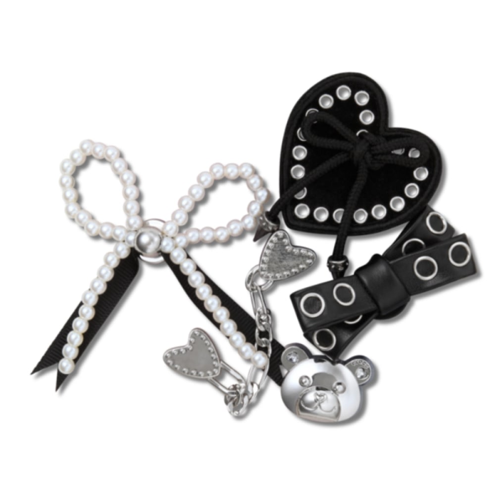 クロックス インディ ラックス シルバー ジビッツ 5個セット