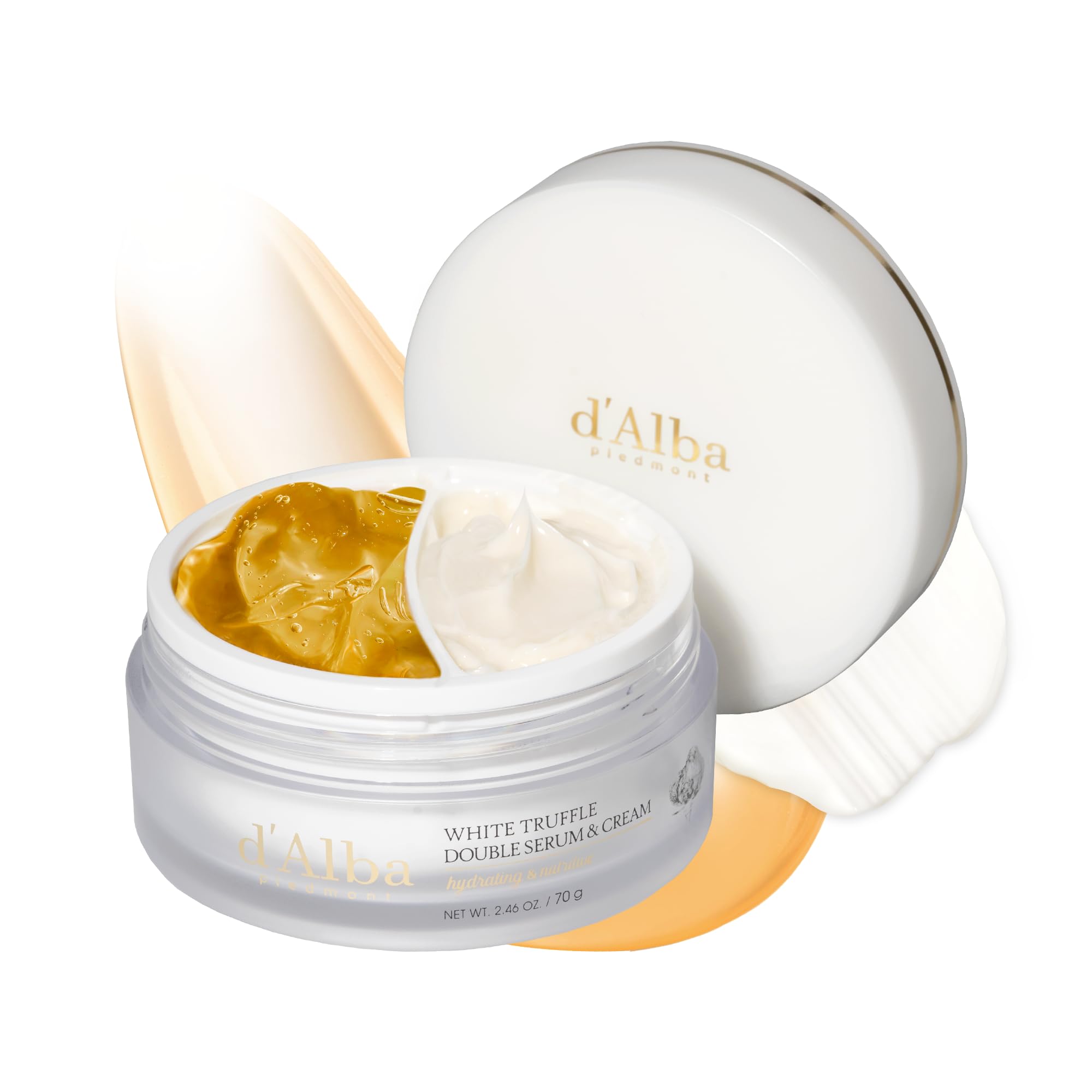 ダルバ(dAlba) ホワイトトリュフ ダブル セラムアンドクリーム 70ｇ - デュアル ベタつかない カスタムケア 保湿 弾力 セラム＆クリームの二層構造 ナイトケア ツヤ肌 ハリ 乾燥肌 敏感肌 5,548円
