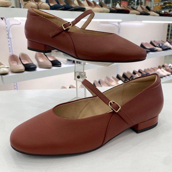 女性メリージェーンフラットシューズ PFEFQH78OOR HSFT1A GN