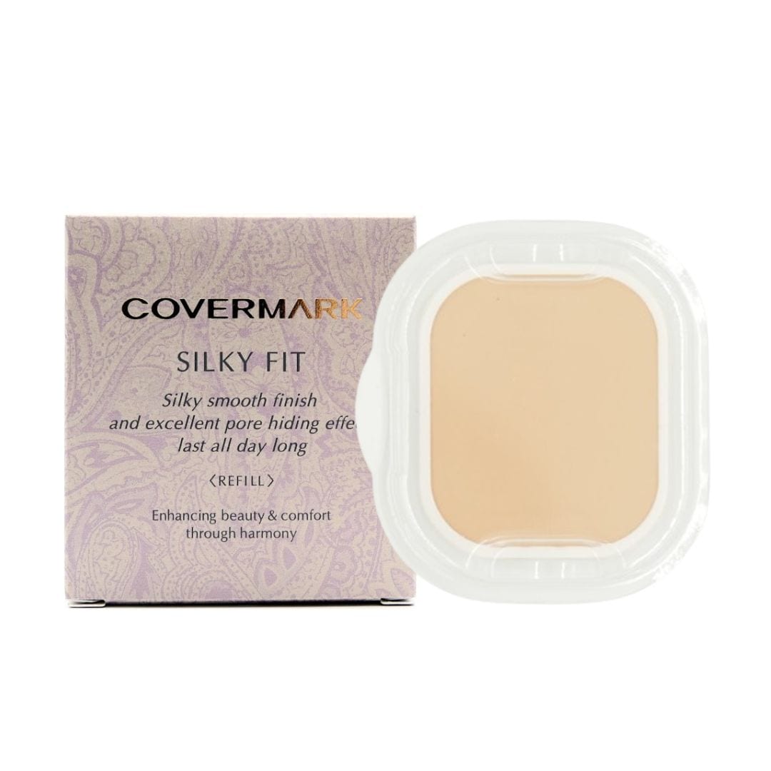 【選べる全9色】リフィル カバ ーマーク シルキーフィット ファンデーション ケース別 毛穴 美肌カバー 化粧もち くすみ 汗 マスク ポイント 肌トラブルみずみずしさ シミ カバー しっとり透明感
