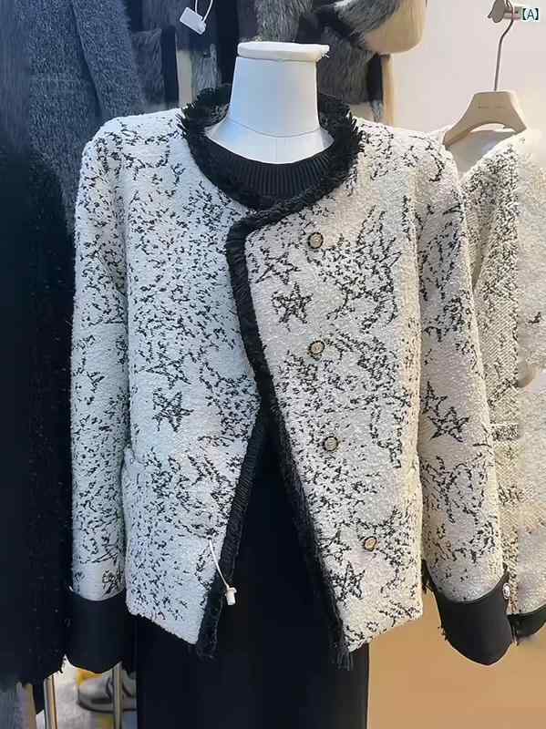 センス スプライシング 小柄 香り 良い ウール コート レディース 秋冬 フレンチ プチトップ