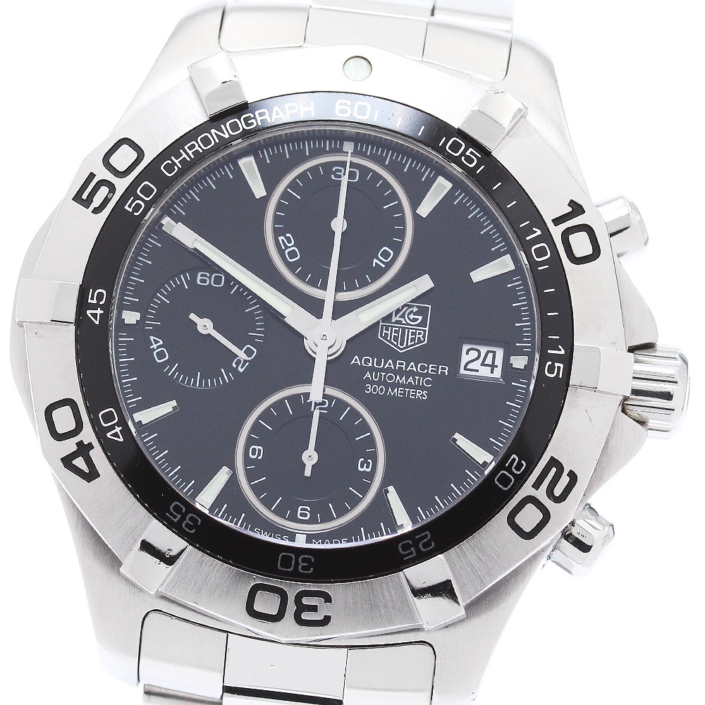 タグホイヤー TAG HEUER CAF2110 アクアレーサー クロノグラフ 自動巻き メンズ 保証書付き_869848【中古】