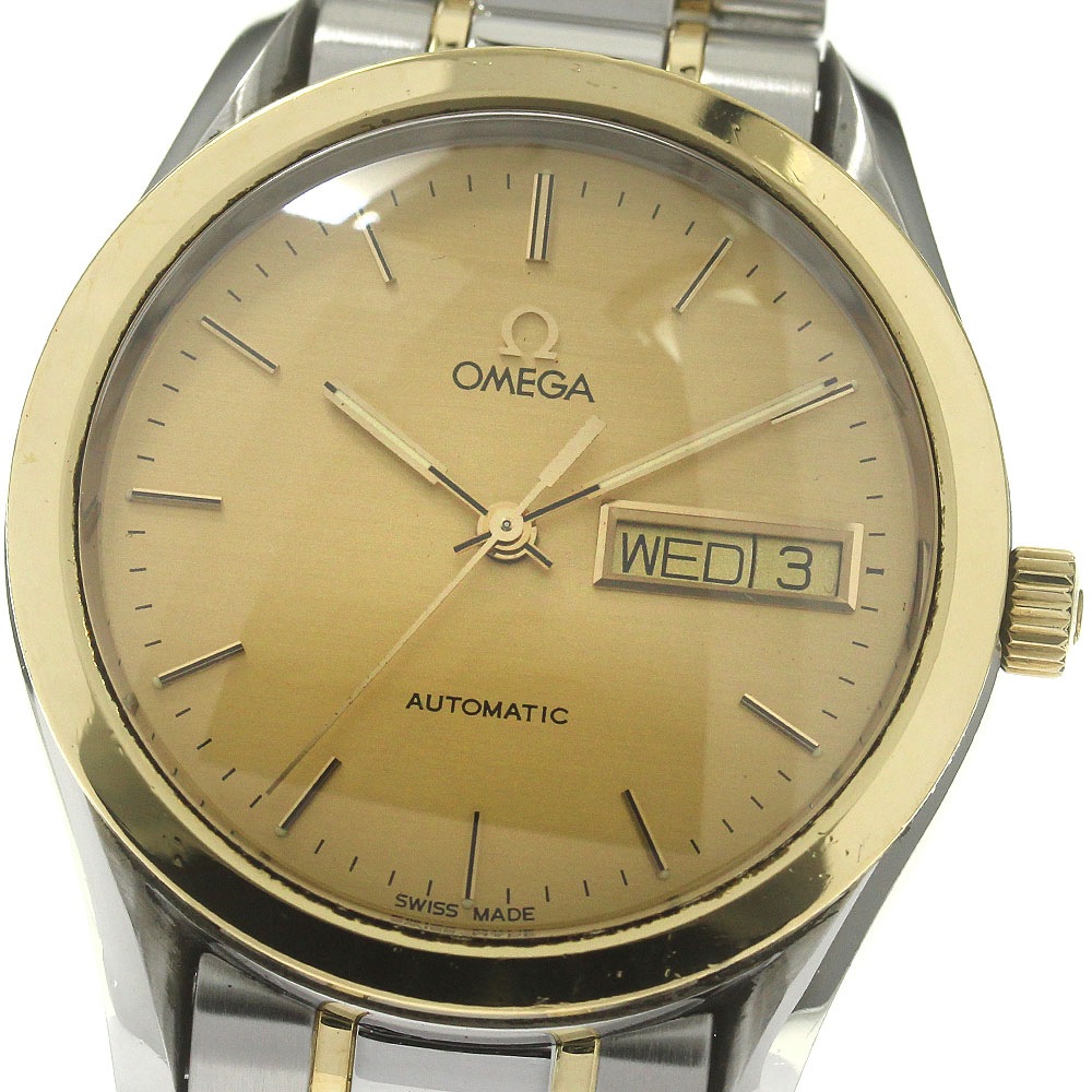 オメガ OMEGA 5120.10 クラシック デイデイト YGコンビ 自動巻き メンズ 保証書付き_844538【中古】