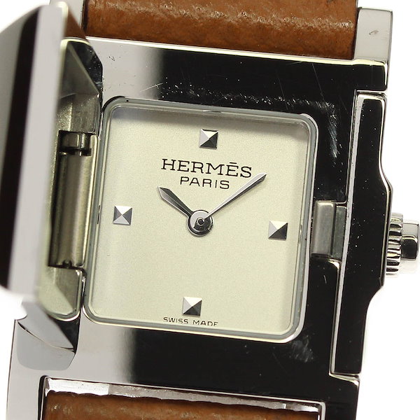 内箱保証書付き【HERMES】エルメス メドール ME3.210 クォーツ レディース【中古】