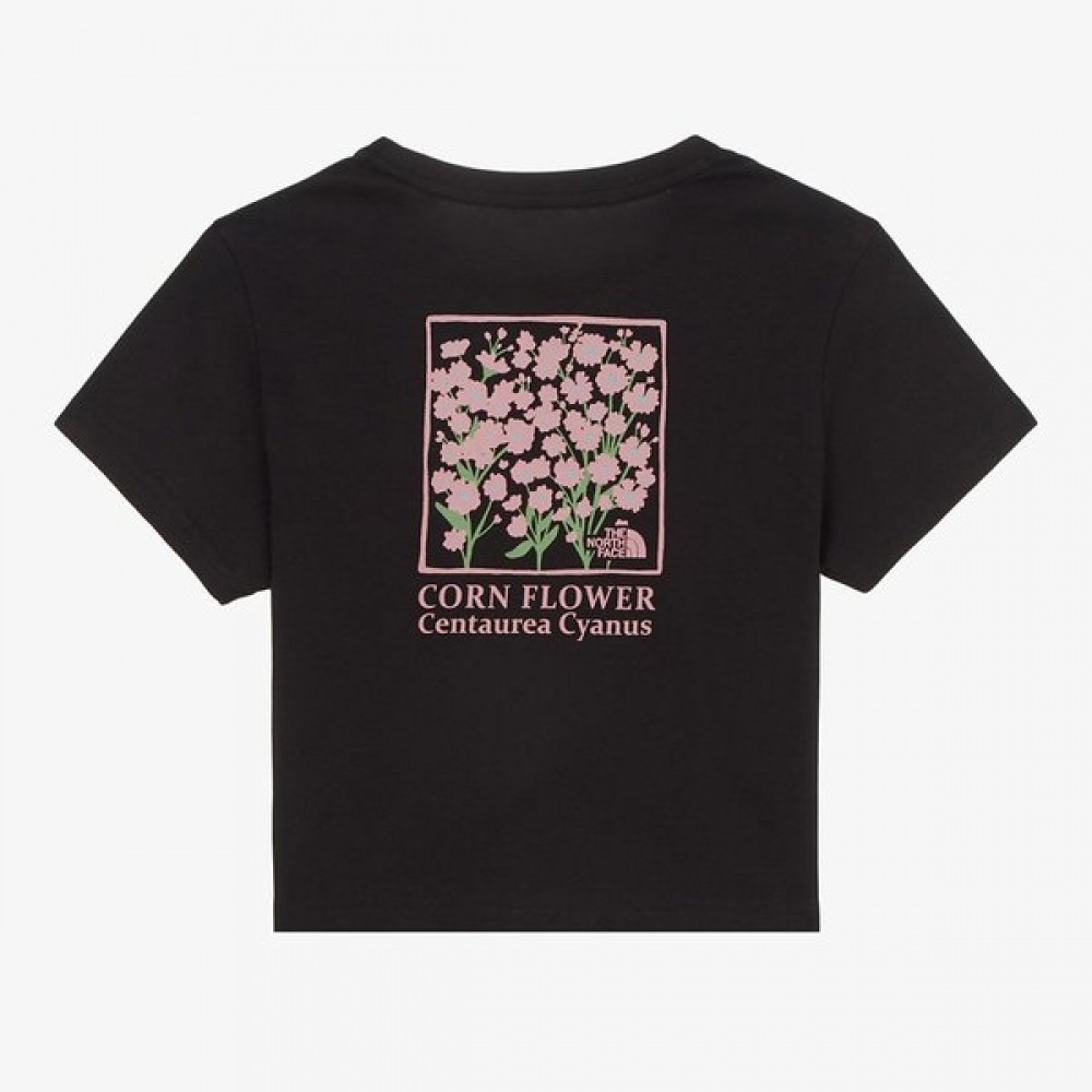 [ノースフェイス公式] NT7UR32D 女性用フローレット半袖Tシャツ_リアルブラック