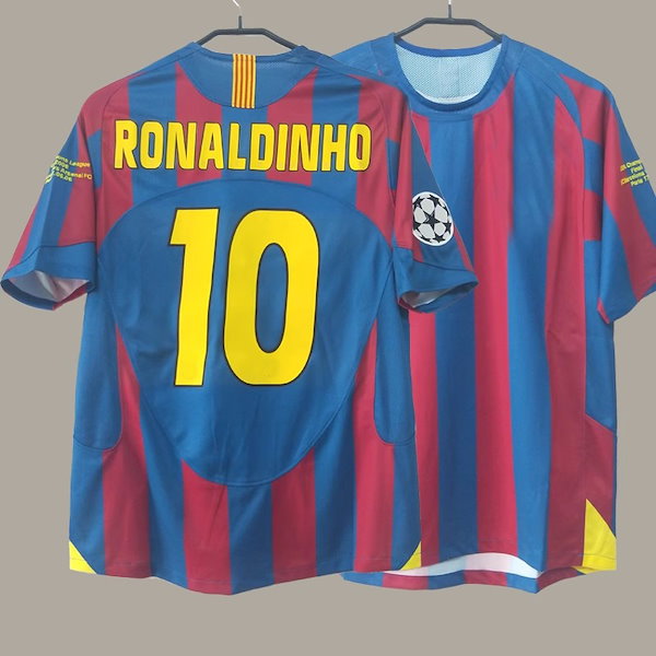 バルセロナ ロナウジーニョ チャンピオンズリーグ ユニフォーム Qoo10] 05 06 チャンピオンズ リーグ バル