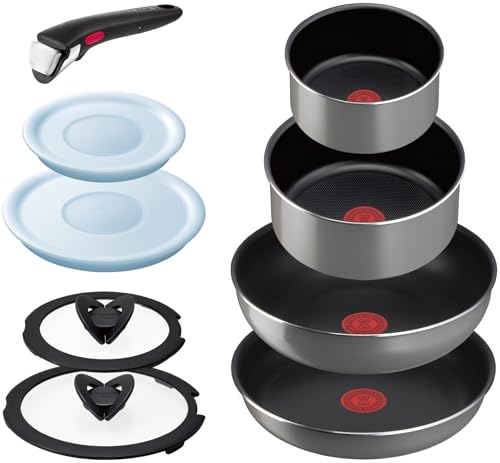 【オンライン】 ティファール 取っ手のとれる 鍋 フライパンセット 9点セット ガス火専用 PFOAなどの有害物質不使用 「インジニオネオ フ