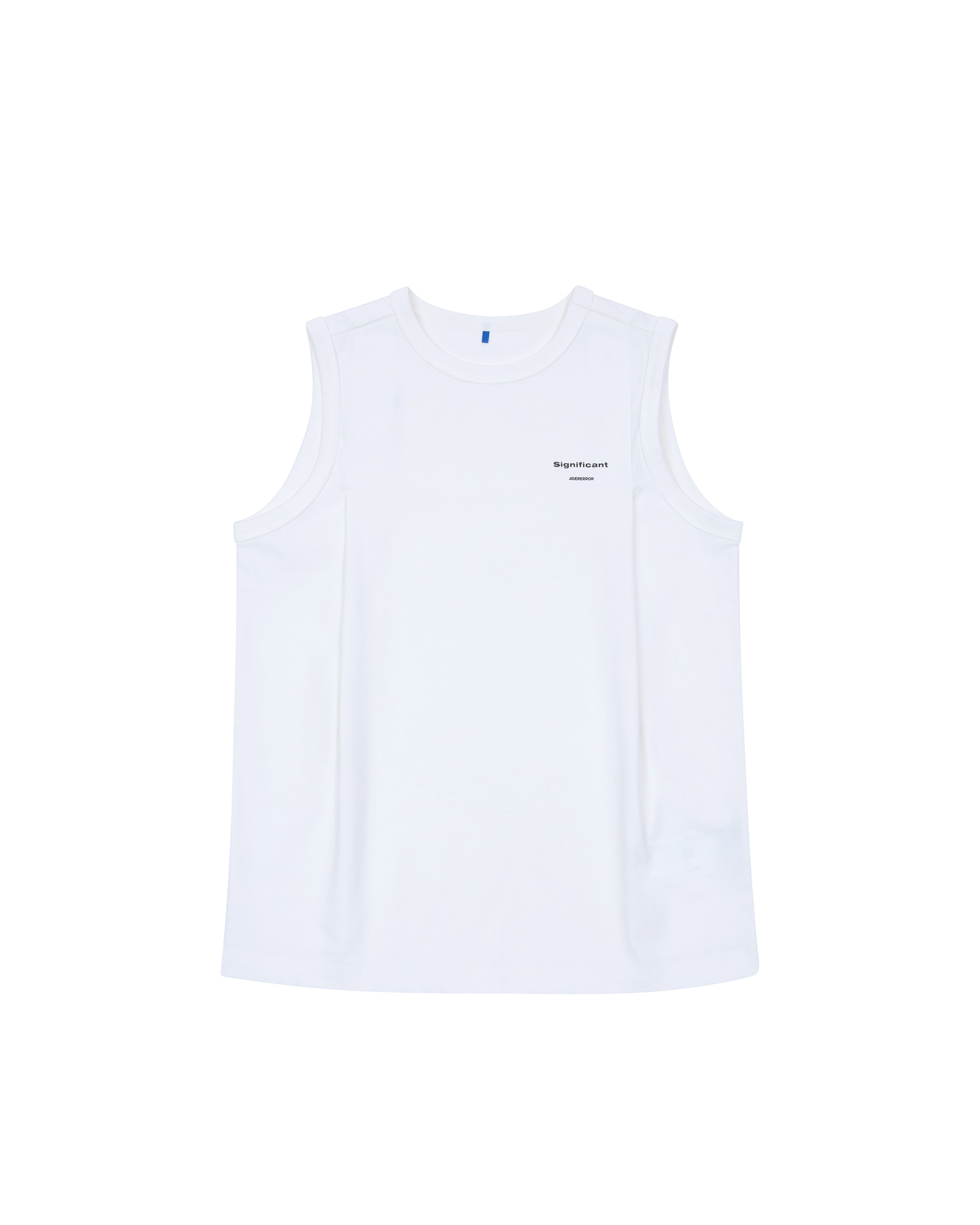 【ADERERROR】SIG BL TAG SLEEVELESS 02 : OFF WHITE