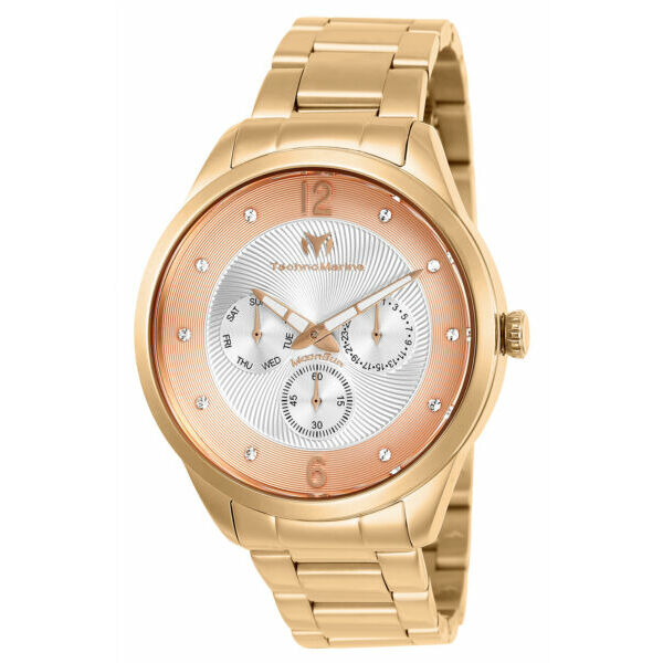 カジュアル腕時計 TechnoMarine TM-117042 Moon Sun Rose Gold 42mm Watch