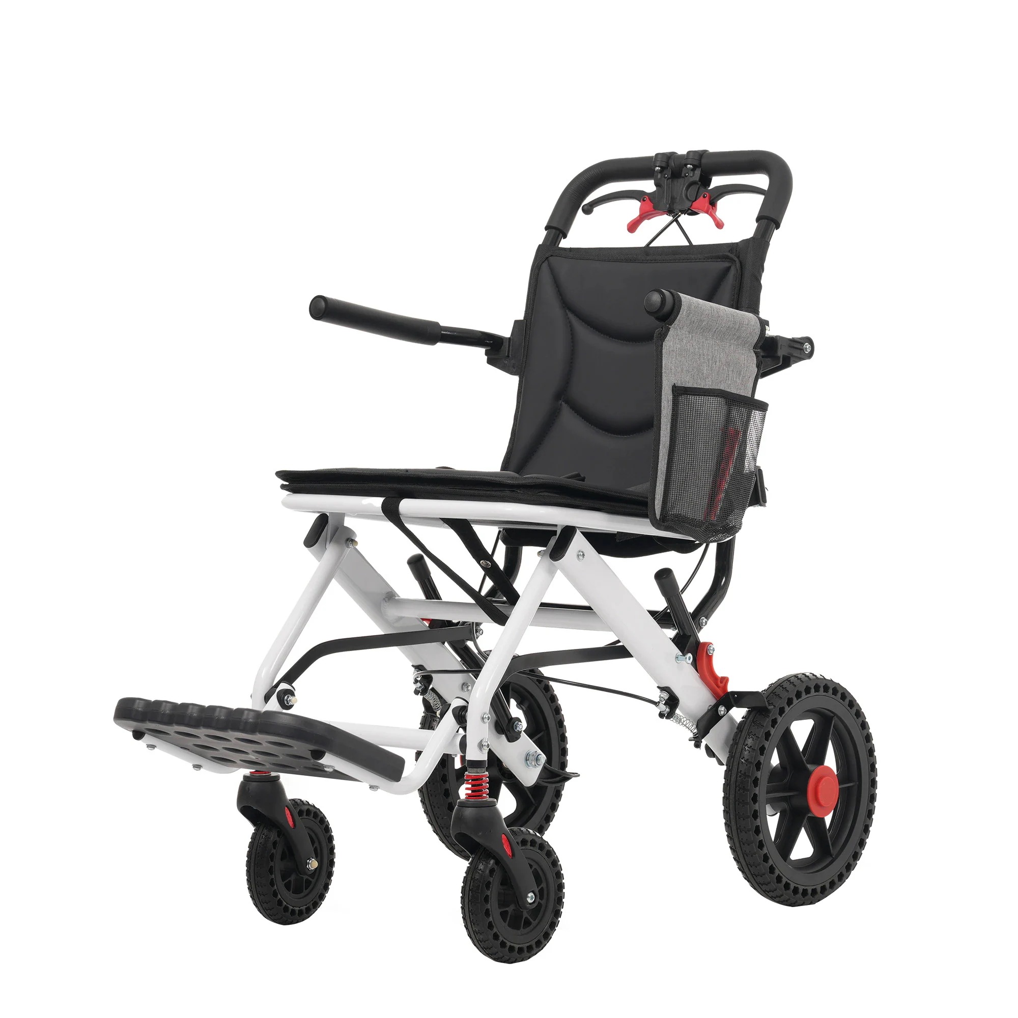 車椅子 アルミ製 軽量 機内持ち込み 自立可能 介助ブレーキ付き コンパクト 折りたたみ可能 座面付き 四輪 介助用 キャスター付き 介護用品 自立式 軽量車椅子 おしゃれ 介護 福祉用具