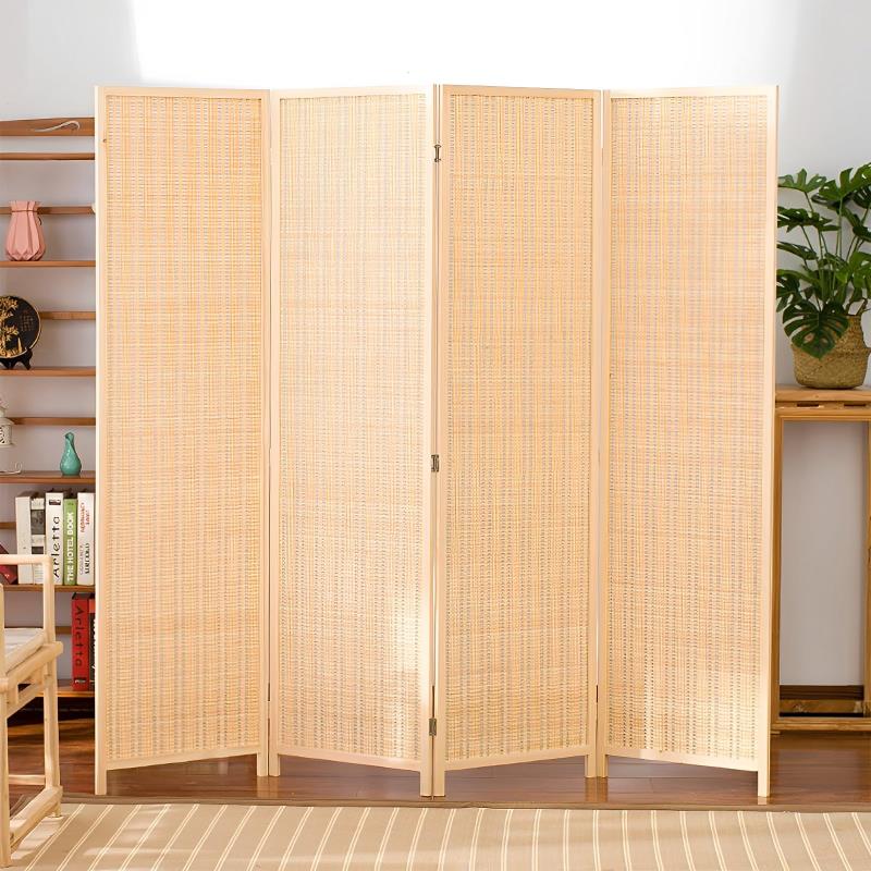 パーテーション 間仕切り 衝立 高さ100/120/150/180cm 部屋 仕切り 目隠し 屏風 スクリーン 軽量 おしゃれ 折りたたみ 飲食店 オフィス 事務所 (ナチュラル, 3連-「高さ100