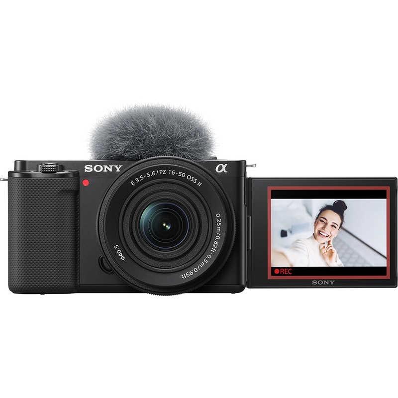 ソニー カメラ ミラーレス一眼カメラ VLOGCAM ZV-E10K-B パワーズームレンズキット ブラック SONY