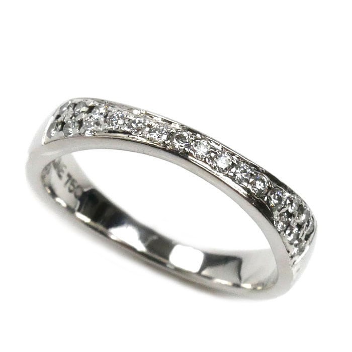 CELINE セリーヌ K18WG ホワイトゴールド ダイヤ リング・指輪 ダイヤモンド 13号 4.5g レディース 中古 美品