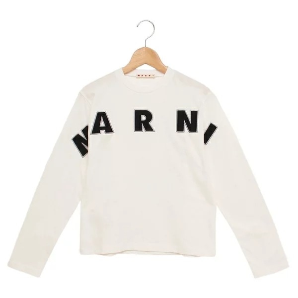 Tシャツ カットソー 子供服 ロングTシャツ ロゴ レディース 大人も可 ホワイト ブラック キッズ M01263 M00RF 0M114