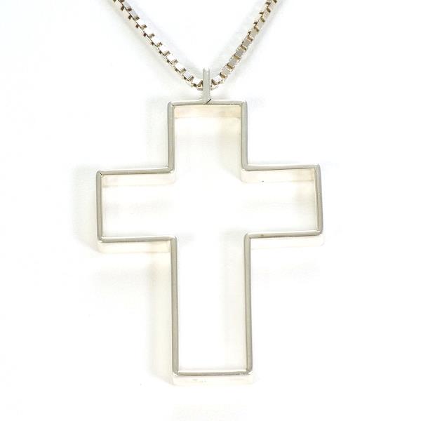 グッチ オープンクロス シルバー ネックレス 総重量約15.8g 約60cm ジュエリー 中古