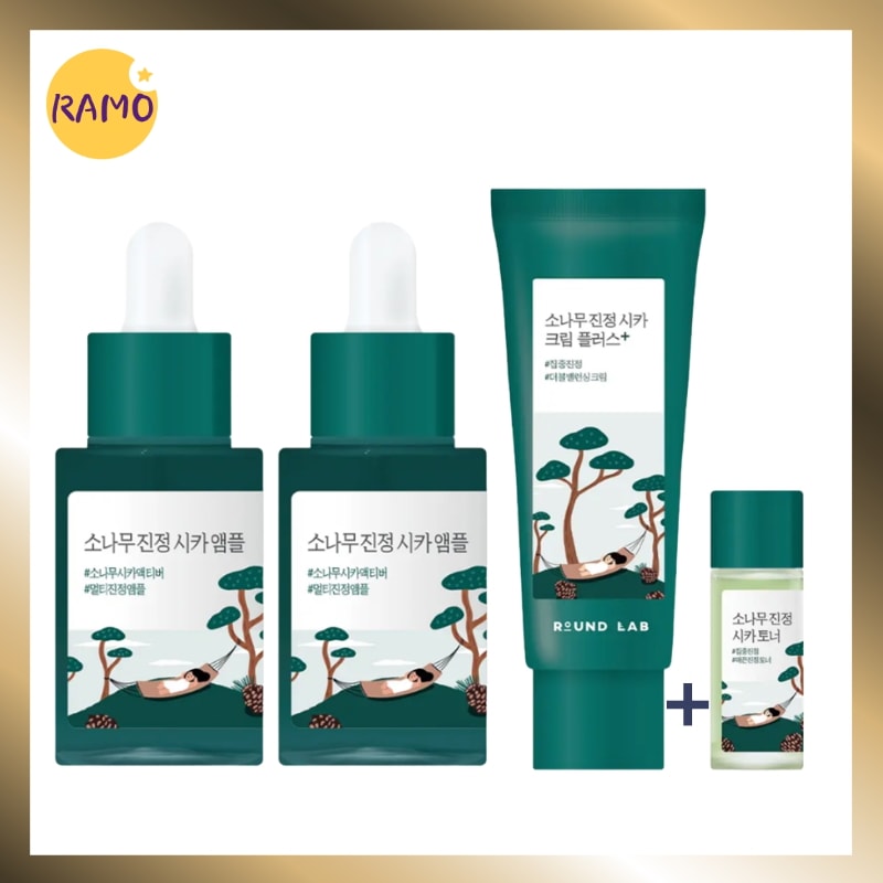 肌印象をなめらかに整える/松の木鎮静シカアンプル 30ml+30ml+松の木 鎮静 シカクリームプラス 60ml 企画 (+トナー 20ml)/韓国 人気 赤み 鎮静 ニキビケア
