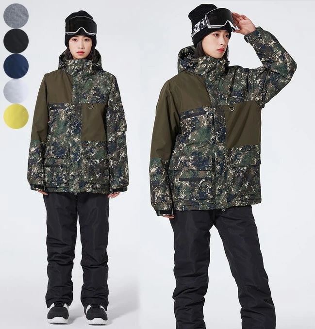 新品セール男女兼用 スノボ ウェア 暖かい ボードウェア スキーウェア レディース スノーボード スキー 韓国風 お揃い 防寒 大きいサイズ スノボーウェア 可愛い 上下セット ジャケット パンツ ペ