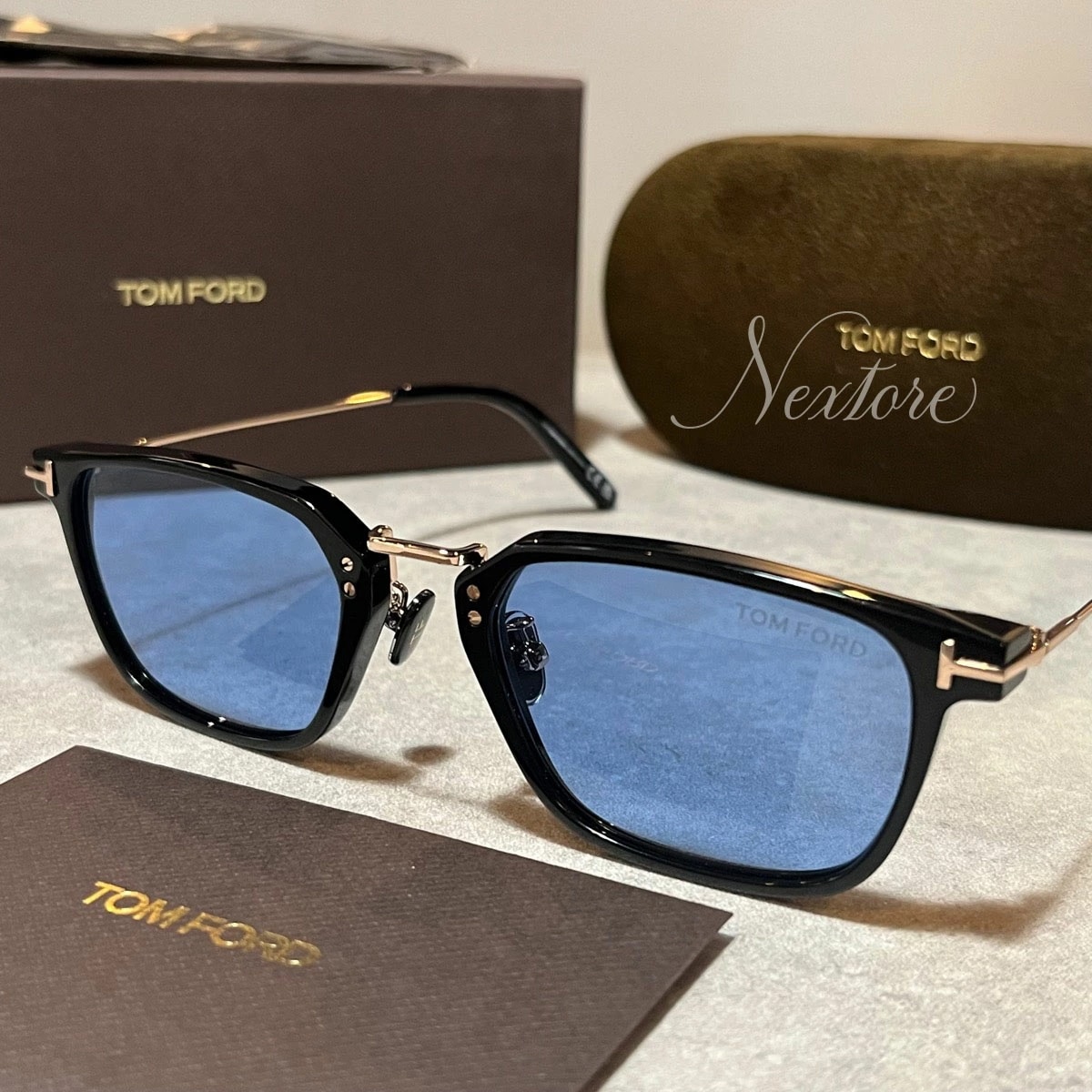 【正規品・新品】TOMFORD TF1042 TF1042D FT1042D 01V イタリア製 サングラス メガネ 眼鏡 メンズ レディース トム フォード 伊達メガネ ビジネス