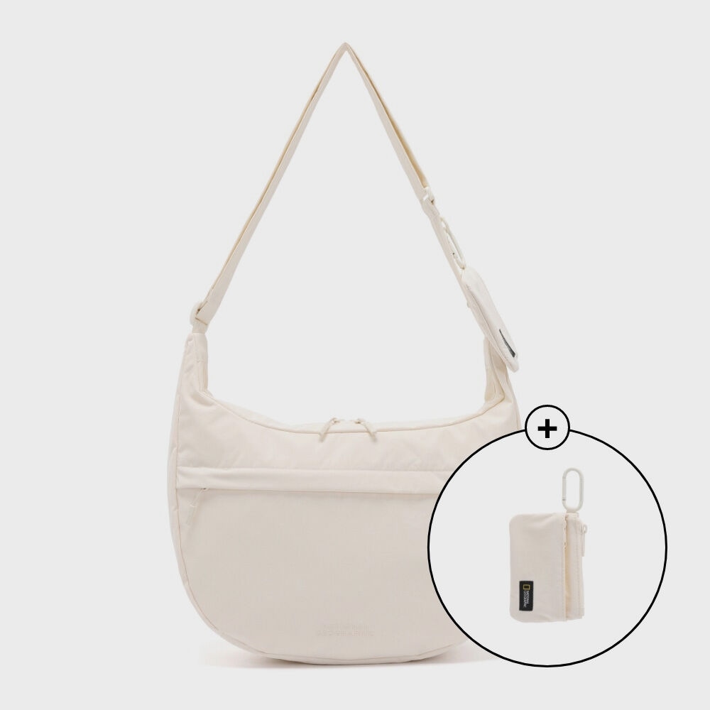 ナショナルジオグラフィック N255ACR770 アデリーホーボーバッグアイボリー