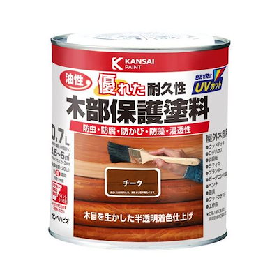 他サイト： カンペハピオ 油性木部保護塗料 0.7L チークの商品画像