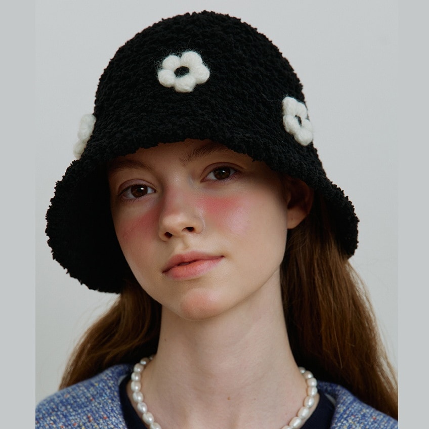【DEWE HEART DEWE】韓国人気スタイル FLOWER BUCKET HAT