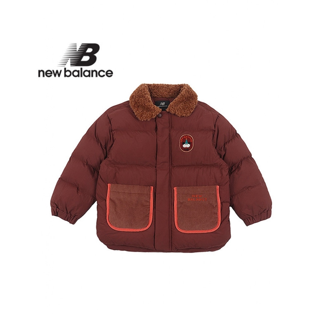ニューバランスキッズ NB x KDY ファーマッチングキルトジャケット (NK9QC4803U-85) _ブラウン