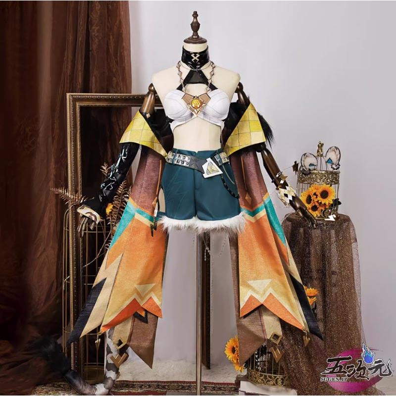 即納あり 五次元　原神　コスプレ　シロネン　衣装　ins大人気 ウィッグ　靴　髙!品!質