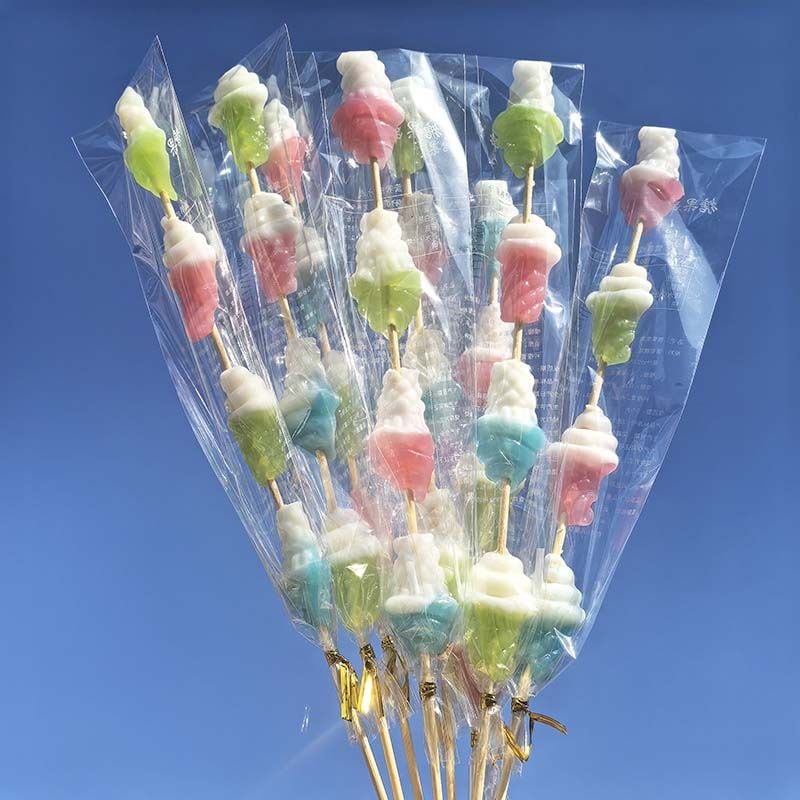 70/140Pcs アイスクリーム串ロリポップ個包装 子供の日のギフト 誕生日プレゼント