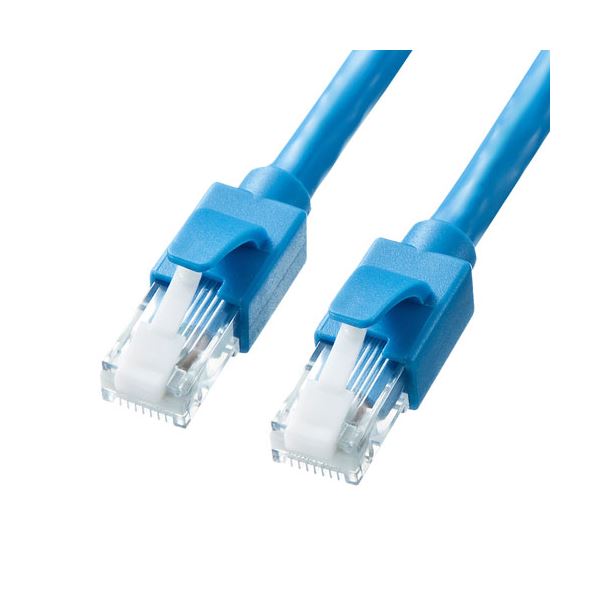 (5個セット) サンワサプライ カテゴリ6ALANケーブル KB-T6ATS-01BLX5