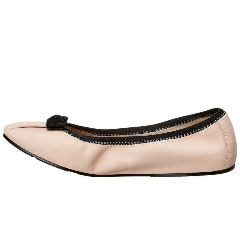 【MY JOY / 1cm】 リボンモチーフ バレリーナシューズ バレエ BONBON (ピンク) 01C775 0709572