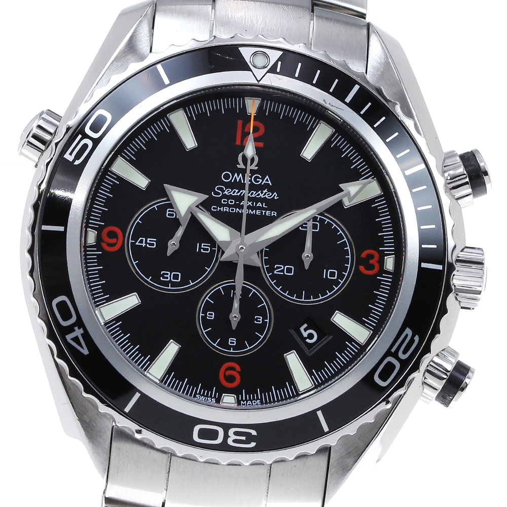 オメガ OMEGA 2210.51 シーマスター プラネットオーシャン コーアクシャル クロノグラフ 自動巻き メンズ 保証書付き_825273【中古】