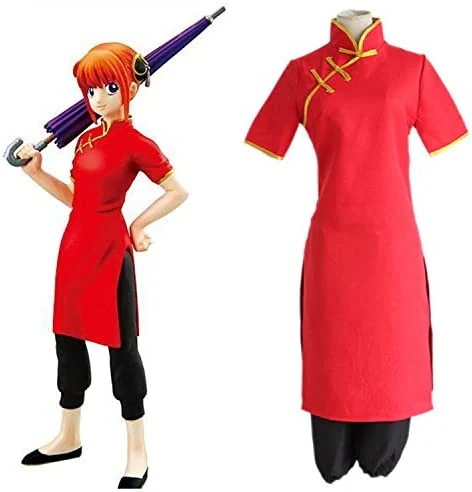 銀魂風 ぎんたま 神楽 かぐら コスプレ衣装 豪華セット コスチューム イベント仮装