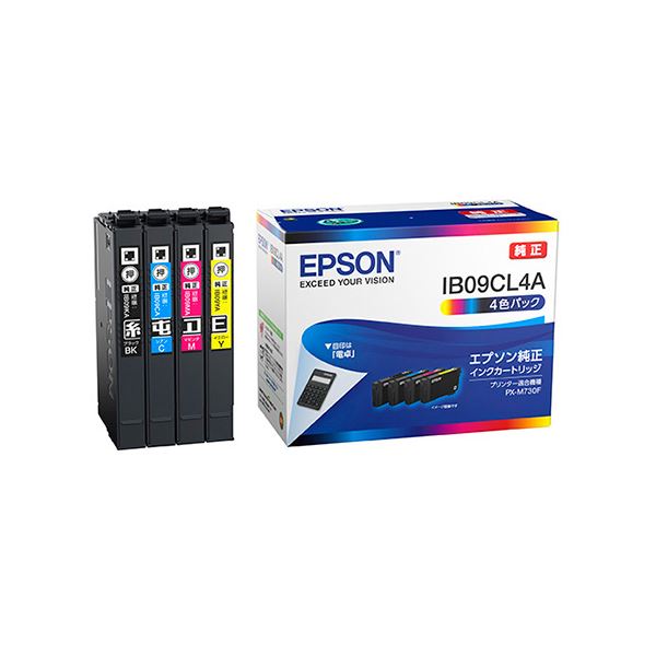 エプソン(EPSON) (純正) インクパック 4色パック(ブラックシアンマゼンタイエロー) IB09CL4A