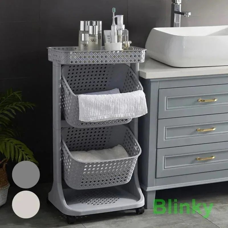 【急速出荷!】ランドリーバスケット スリム 2段 キャスター付き 洗濯カゴ 大容量 メッシュ おしゃれ 縦型 ランドリーワゴン 洗濯物入れ 洗濯物かご