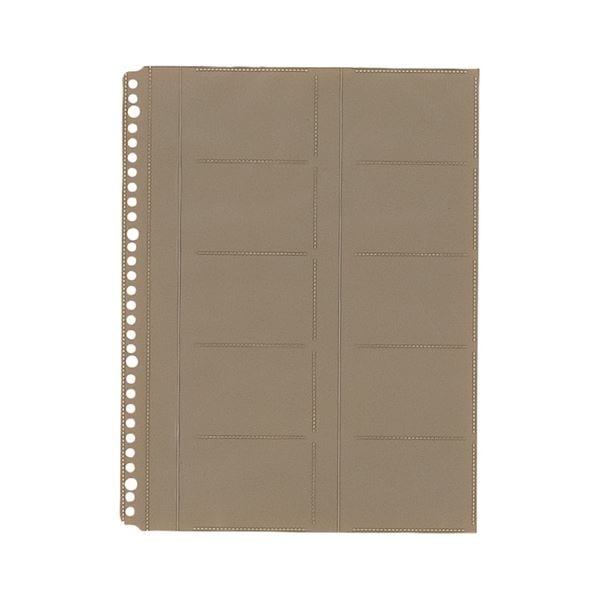 (まとめ) キングジム 名刺ホルダー 台紙35・39・39W用 A4タテ 2・4・30穴 20ポケット/枚 39D 1パック(10枚) (×5セット)