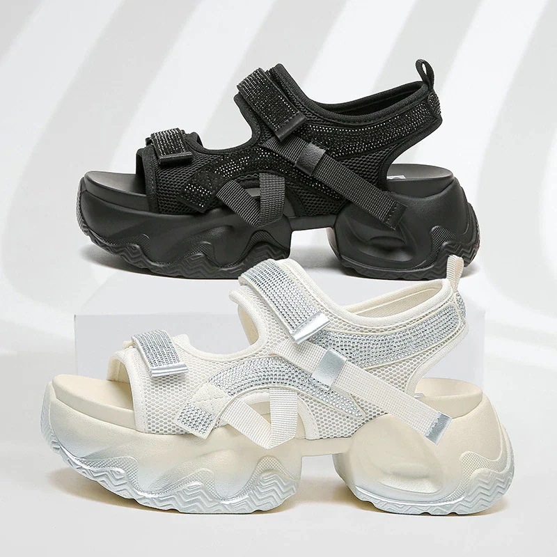 超人気速達新型25 新作厚底サンダル女性モデル高くない疲れる足サンダル女性靴女性25 新作厚底サンダル女性モデル高くない疲れる足サンダル女性靴女性