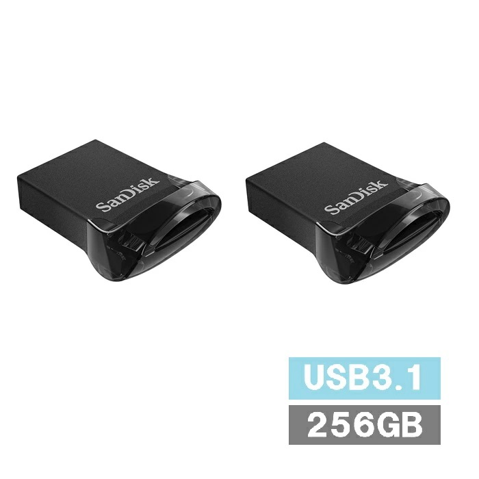 【2セット】 サンディスク USBメモリ 256GB SDCZ430-256G-G46 Ultra Fit USB Sandisk ウルトラフィット フラッシュドライブ 外出 パソコン 持ち運