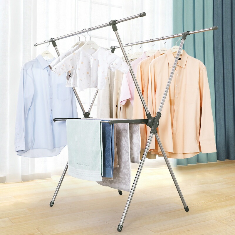 物干しスタンド 布団干し 屋外 倒れない 物干し 室内 伸縮式 折りたたみ ふとんほし ステンレス 簡単組立コンパクトデザイン 錆びない 大容量 省スペース 長さ調節可能 x型 多機能 ものほ