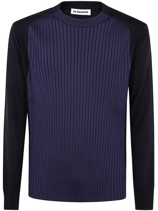 JIL SANDER Men Sweater J22GP0239 J14760 490 BLUE NIGHT