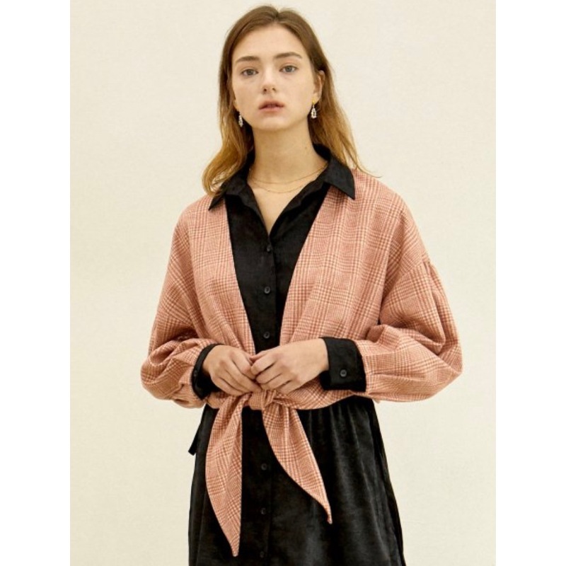 韓国公式ブランド BLANK / PUFF CROP CARDIGAN 2color カーディガン