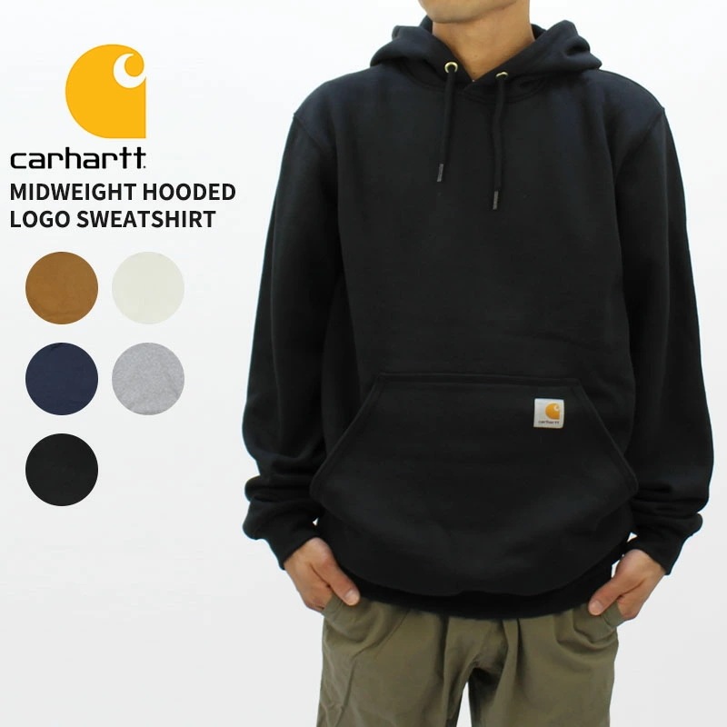 カーハート Carhartt MIDWEIGHT HOODED LOGO SWEATSHIRT メンズ プルオーバーパーカー k288