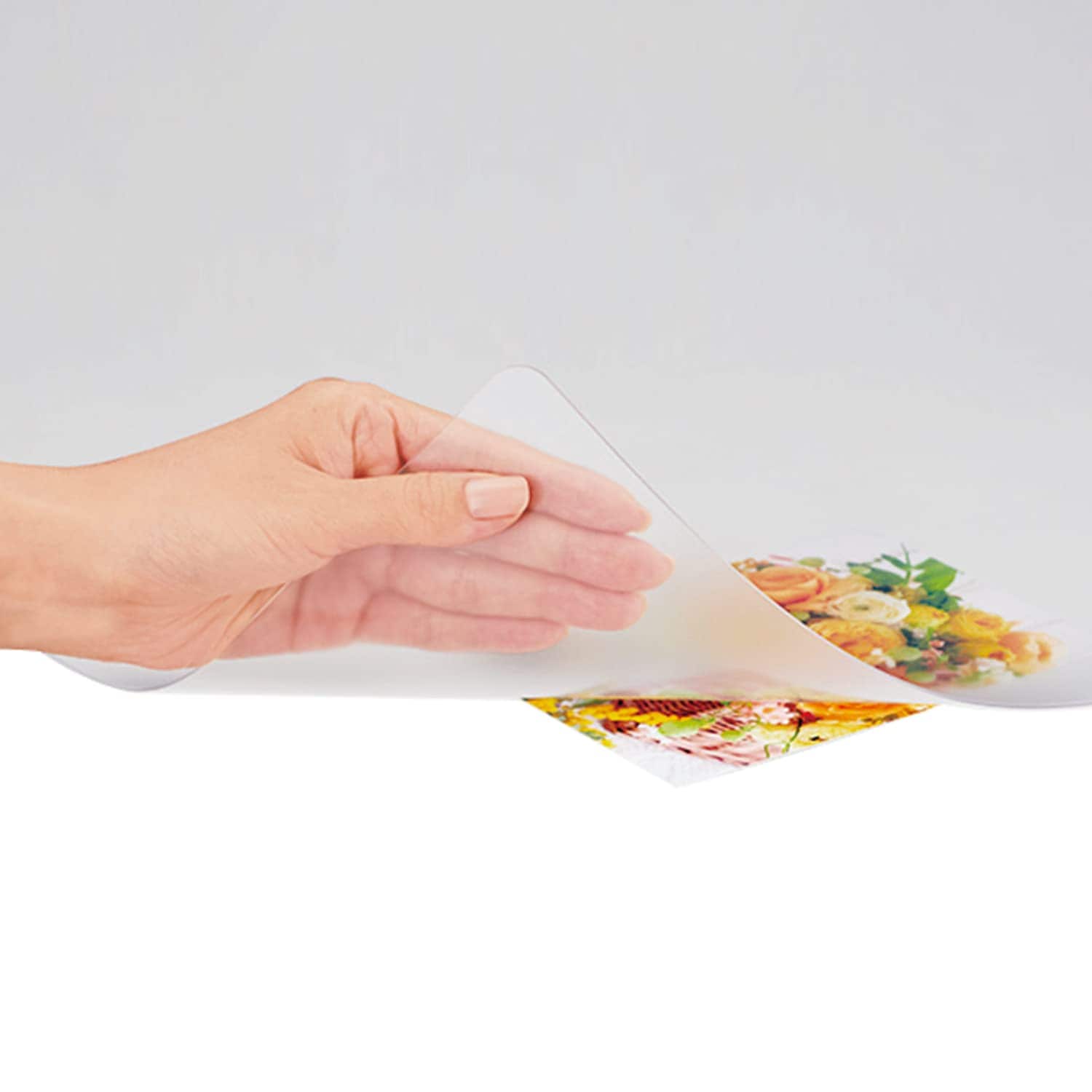 プラス デスクマット ななめカット OA 再生 1.2厚 半透明 1390×690mm 41-041 DM-147FS